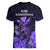 Polynesian Pride King Kamehameha Day Hawaii Women V Neck T Shirt Polynesia Tribal Kanaka And Hibiscus Purple LT14 - Polynesian Pride