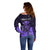 Personalised King Kamehameha Day Hawaii Off Shoulder Sweater Polynesia Tribal Kanaka And Hibiscus Purple LT14 - Polynesian Pride