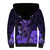 Personalised King Kamehameha Day Hawaii Sherpa Hoodie Polynesia Tribal Kanaka And Hibiscus Purple LT14 - Polynesian Pride