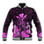 Polynesian Pride King Kamehameha Day Hawaii Baseball Jacket Polynesia Tribal Kanaka And Hibiscus Pink LT14 Unisex Pink - Polynesian Pride