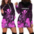 Polynesian Pride King Kamehameha Day Hawaii Hoodie Dress Polynesia Tribal Kanaka And Hibiscus Pink LT14 - Polynesian Pride