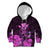 Polynesian Pride King Kamehameha Day Hawaii Kid Hoodie Polynesia Tribal Kanaka And Hibiscus Pink LT14 Hoodie Pink - Polynesian Pride
