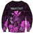 Personalised King Kamehameha Day Hawaii Sweatshirt Polynesia Tribal Kanaka And Hibiscus Pink LT14 - Polynesian Pride