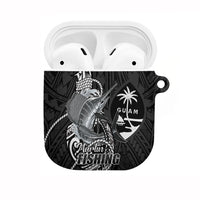 Guam Blue Marlin Fishing AirPods Case Guahan Fish Hook Tattoo Black Version LT14 Black - Polynesian Pride