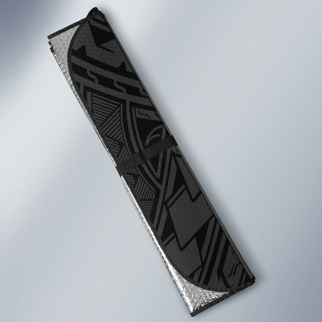 Guam Blue Marlin Fishing Auto Sun Shade Guahan Fish Hook Tattoo Black Version LT14 - Polynesian Pride