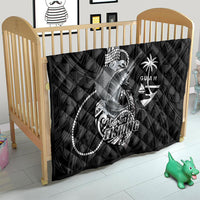 Guam Blue Marlin Fishing Quilt Guahan Fish Hook Tattoo Black Version LT14 - Polynesian Pride