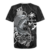 Guam Blue Marlin Fishing Rugby Jersey Guahan Fish Hook Tattoo Black Version LT14 - Polynesian Pride
