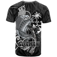 Guam Blue Marlin Fishing T Shirt Guahan Fish Hook Tattoo Black Version LT14 - Polynesian Pride