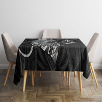 Guam Blue Marlin Fishing Tablecloth Guahan Fish Hook Tattoo Black Version LT14 - Polynesian Pride