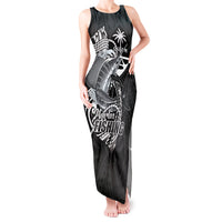 Guam Blue Marlin Fishing Tank Maxi Dress Guahan Fish Hook Tattoo Black Version