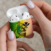 Hawaii Blue Marlin Fishing AirPods Case Hawaiian Kanaka Kakau Reggae