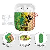Hawaii Blue Marlin Fishing AirPods Case Hawaiian Kanaka Kakau Reggae
