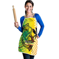 Hawaii Blue Marlin Fishing Apron Hawaiian Kanaka Kakau Reggae LT14 - Polynesian Pride