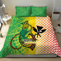 Hawaii Blue Marlin Fishing Bedding Set Hawaiian Kanaka Kakau Reggae LT14 - Polynesian Pride