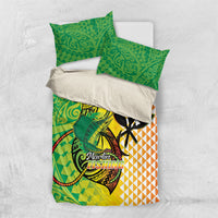 Hawaii Blue Marlin Fishing Bedding Set Hawaiian Kanaka Kakau Reggae LT14 US Twin 172cm x 218cm Reggae - Polynesian Pride