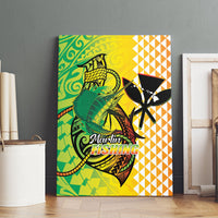 Hawaii Blue Marlin Fishing Canvas Wall Art Hawaiian Kanaka Kakau Reggae LT14 - Polynesian Pride