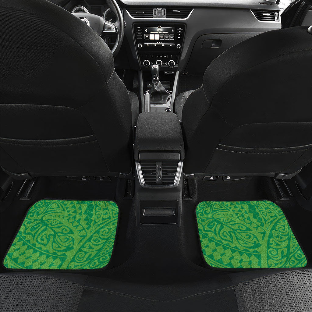 Hawaii Blue Marlin Fishing Car Mats Hawaiian Kanaka Kakau Reggae LT14 Set 2pcs - Back Reggae - Polynesian Pride