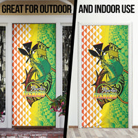 Hawaii Blue Marlin Fishing Door Cover Hawaiian Kanaka Kakau Reggae LT14 - Polynesian Pride