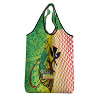 Hawaii Blue Marlin Fishing Grocery Bag Hawaiian Kanaka Kakau Reggae LT14 - Polynesian Pride