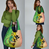 Hawaii Blue Marlin Fishing Grocery Bag Hawaiian Kanaka Kakau Reggae LT14 - Polynesian Pride