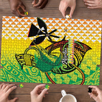 Hawaii Blue Marlin Fishing Puzzle Hawaiian Kanaka Kakau Reggae