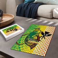 Hawaii Blue Marlin Fishing Puzzle Hawaiian Kanaka Kakau Reggae