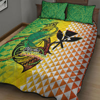 Hawaii Blue Marlin Fishing Quilt Bed Set Hawaiian Kanaka Kakau Reggae LT14 - Polynesian Pride