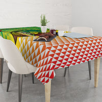 Hawaii Blue Marlin Fishing Tablecloth Hawaiian Kanaka Kakau Reggae LT14 - Polynesian Pride