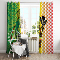 Hawaii Blue Marlin Fishing Window Curtain Hawaiian Kanaka Kakau Reggae LT14 - Polynesian Pride