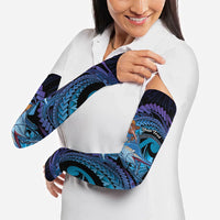 Personalised Blue Marlin Fishing New Zealand Arm Sleeves NZ Kiwi Cowboy Born To Fish