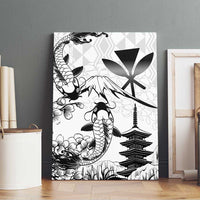 Japan And Hawaii Canvas Wall Art Sakura Koi Fish Hawaiian Lei Kanaka LT14 - Polynesian Pride