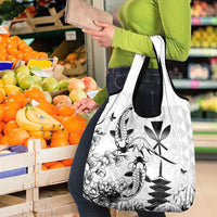 Japan And Hawaii Grocery Bag Sakura Koi Fish Hawaiian Lei Kanaka LT14 - Polynesian Pride