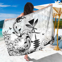 Japan And Hawaii Sarong Sakura Koi Fish Hawaiian Lei Kanaka - Polynesian Pride