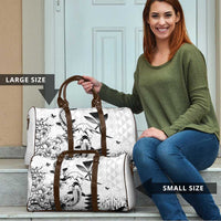 Japan And Hawaii Travel Bag Sakura Koi Fish Hawaiian Lei Kanaka - Polynesian Pride