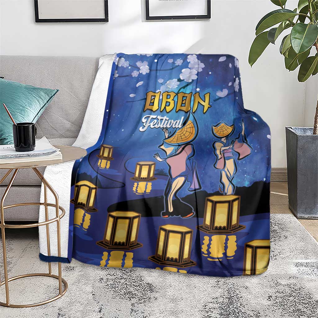 Japan Obon Festival Blanket Sakura Lanterns With Bon Dance - Polynesian Pride