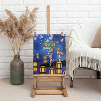 Japan Obon Festival Canvas Wall Art Sakura Lanterns With Bon Dance LT14 - Polynesian Pride