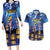 Japan Obon Festival Couples Matching Long Sleeve Bodycon Dress and Hawaiian Shirt Sakura Lanterns With Bon Dance - Polynesian Pride