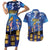 Japan Obon Festival Couples Matching Short Sleeve Bodycon Dress and Hawaiian Shirt Sakura Lanterns With Bon Dance - Polynesian Pride