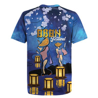 Japan Obon Festival Rugby Jersey Sakura Lanterns With Bon Dance LT14 - Polynesian Pride