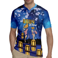 Japan Obon Festival Rugby Jersey Sakura Lanterns With Bon Dance LT14 - Polynesian Pride