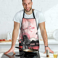 Personalised Japan Samurai Warrior Apron Japanese Cherry Blossom Polynesian Pattern LT14 - Polynesian Pride