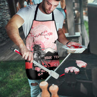Personalised Japan Samurai Warrior Apron Japanese Cherry Blossom Polynesian Pattern LT14 - Polynesian Pride