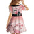 Personalised Japan Samurai Warrior Family Matching Off The Shoulder Long Sleeve Dress and Hawaiian Shirt Japanese Cherry Blossom Polynesian Pattern - Polynesian Pride