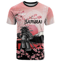 Personalised Japan Samurai Warrior T Shirt Japanese Cherry Blossom Polynesian Pattern - Polynesian Pride