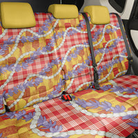 Hawaii Kahili Palaka Motifs Back Car Seat Cover Hawaiian Honohono Pikake Lei