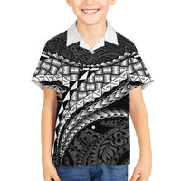 Hawaii Lauhala Tattoo Family Matching Long Sleeve Bodycon Dress and Hawaiian Shirt Hawaiian Hala Leaf Weaving