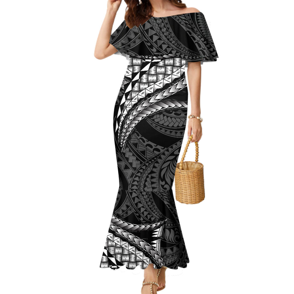 Hawaii Lauhala Tattoo Family Matching Mermaid Dress and Hawaiian Shirt Hawaiian Hala Leaf Weaving
