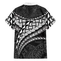 Hawaii Lauhala Tattoo Family Matching Tank Maxi Dress and Hawaiian Shirt Hawaiian Hala Leaf Weaving