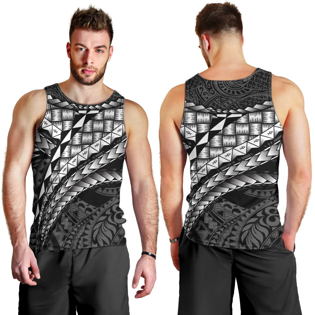 Hawaii Lauhala Tattoo Men Tank Top Hawaiian Hala Leaf Weaving