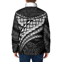 Hawaii Lauhala Tattoo Padded Jacket Hawaiian Hala Leaf Weaving